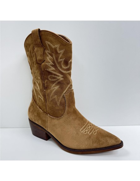 BOTIN SERRAJE COW BOY CAMEL
