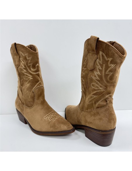 BOTIN SERRAJE COW BOY CAMEL