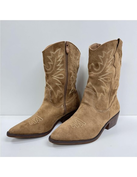 BOTIN SERRAJE COW BOY CAMEL