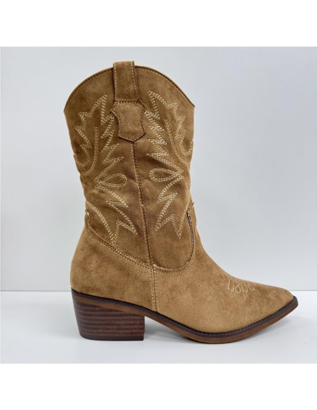 BOTIN SERRAJE COW BOY CAMEL