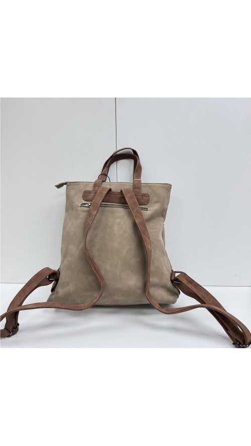 MOCHILA BICOLOR TAUPE
