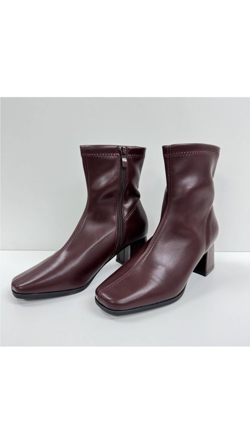 BOTA ELASTICA POLIPIEL BURDEOS