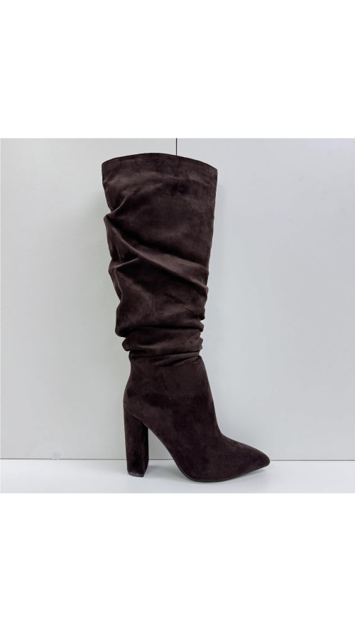 BOTA SERRAJE ARRUGADA MARRON