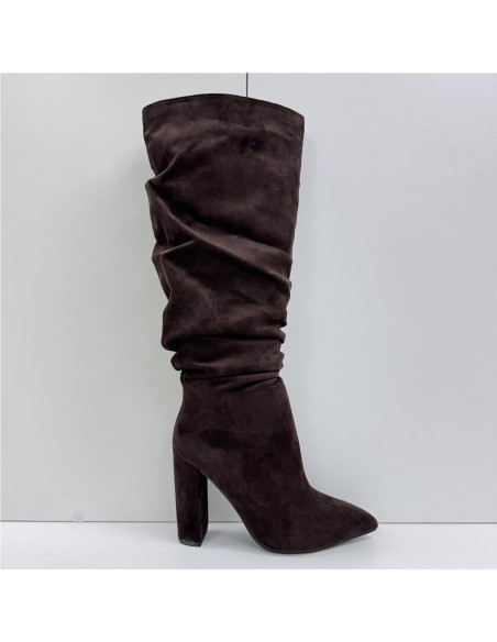 BOTA SERRAJE ARRUGADA MARRON