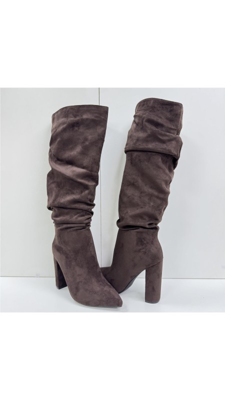 BOTA SERRAJE ARRUGADA MARRON 2