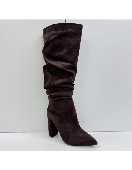 BOTA SERRAJE ARRUGADA MARRON