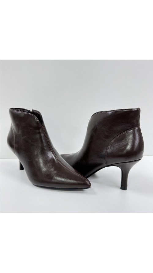 BOTIN POLIPIEL TACON FINO MARRON