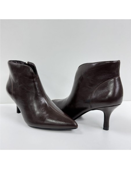 BOTIN POLIPIEL TACON FINO MARRON