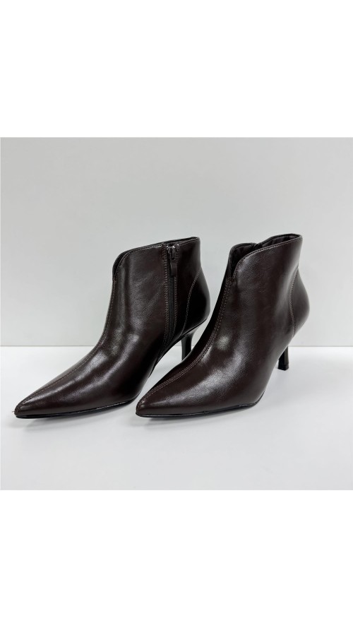 BOTIN POLIPIEL TACON FINO MARRON