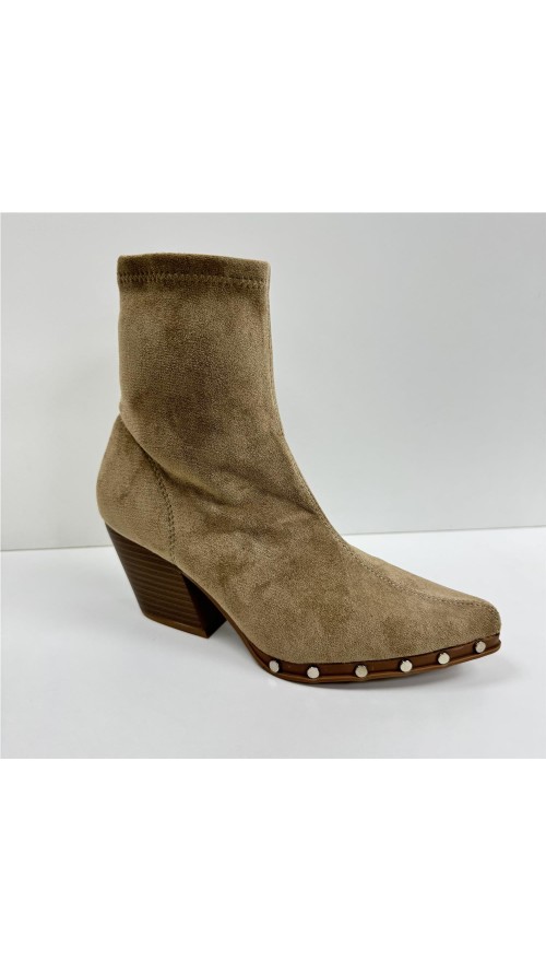 BOTIN SERRAJE TACHUELAS BEIG