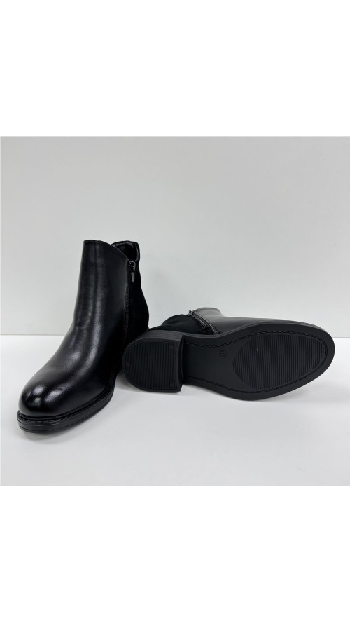 BOTA COMBINADA CON TACHUELAS NEGRO