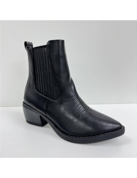 BOTA LISA SERRAJE NEGRO