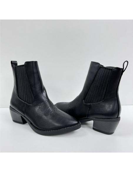 BOTA LISA SERRAJE NEGRO