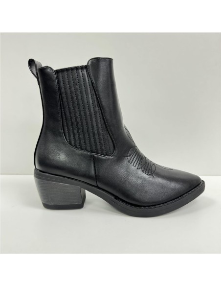 BOTA LISA SERRAJE NEGRO