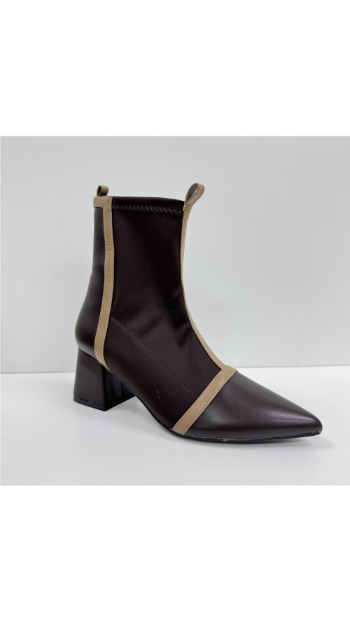 BOTIN COMBINADO MARRON