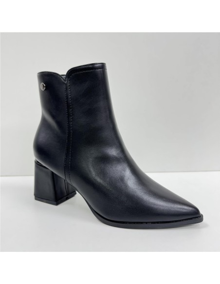 BOTA POLIPIEL ADORNO TACON NEGRO