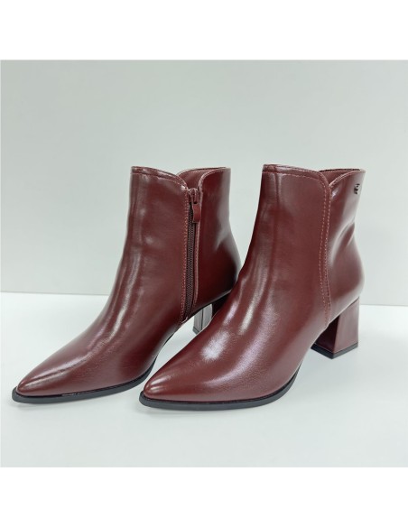 BOTA POLIPIEL ADORNO TACON BURDEOS