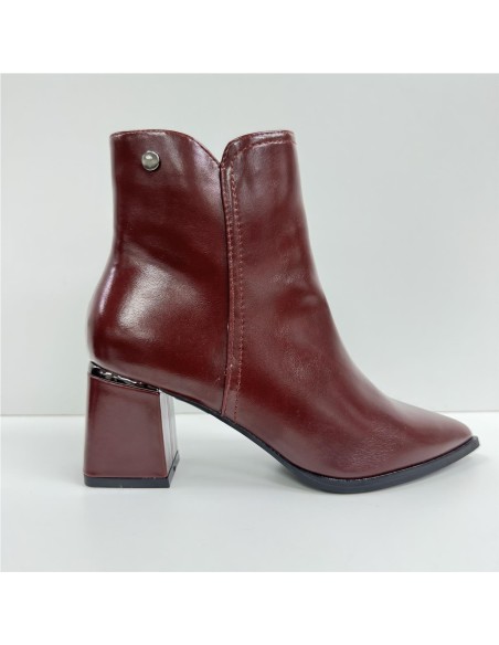 BOTA POLIPIEL ADORNO TACON BURDEOS