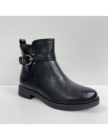 BOTA  CORTA ADORNO LATERAL NEGRO