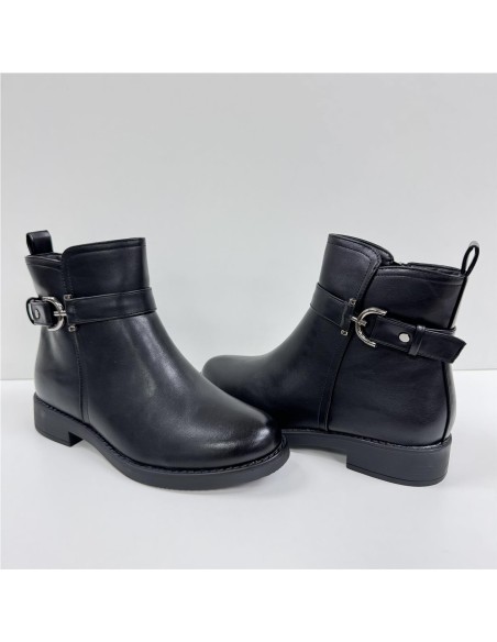 BOTA  CORTA ADORNO LATERAL NEGRO