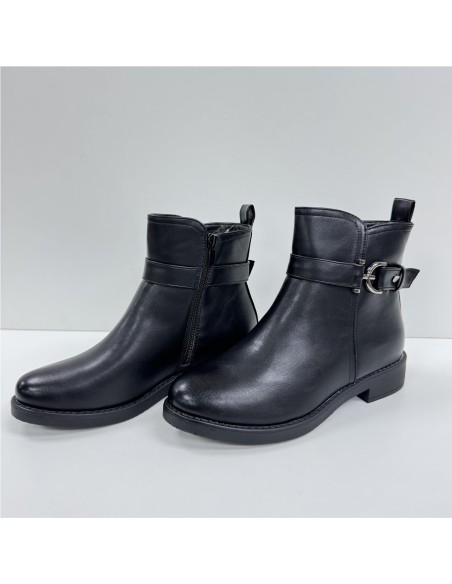 BOTA  CORTA ADORNO LATERAL NEGRO