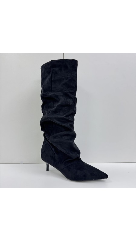 BOTA ARRUGADA NEGRO
