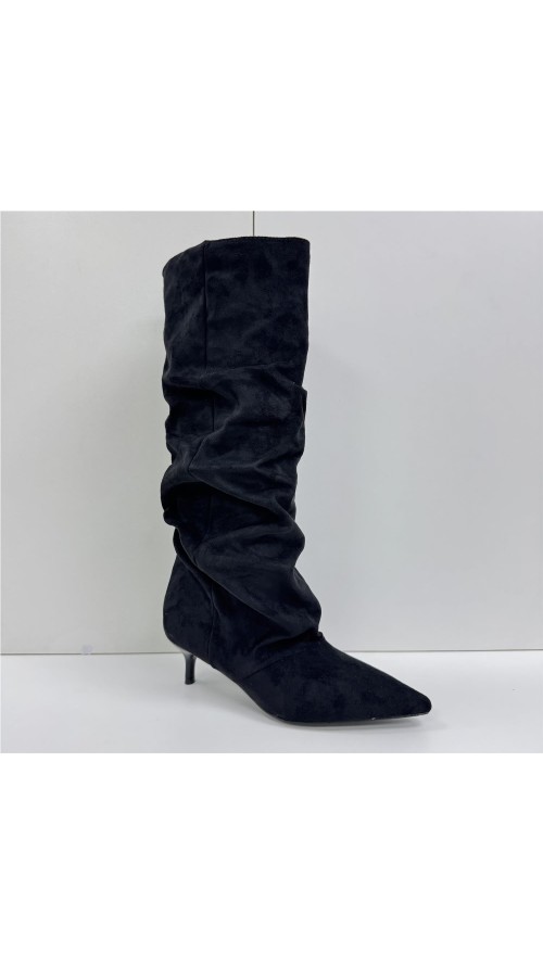 BOTA ARRUGADA NEGRO