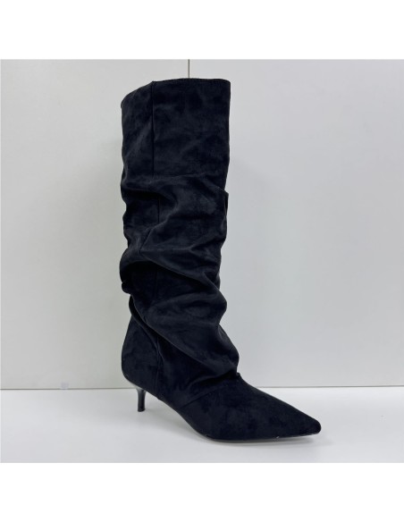 BOTA ARRUGADA NEGRO