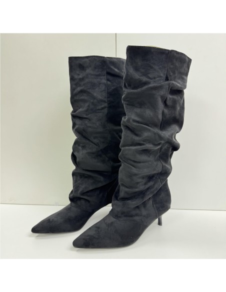 BOTA ARRUGADA NEGRO