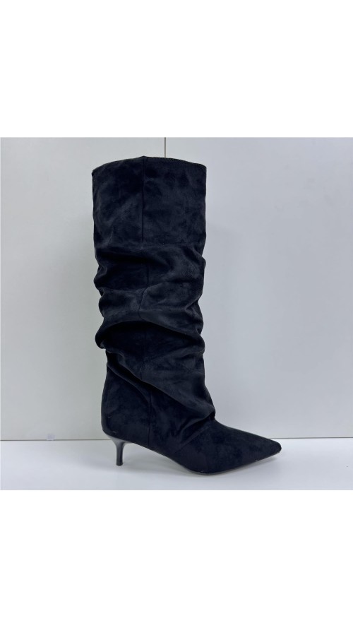 BOTA ARRUGADA NEGRO
