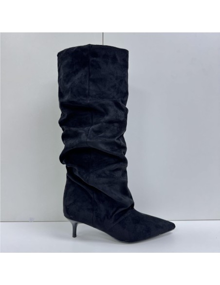 BOTA ARRUGADA NEGRO