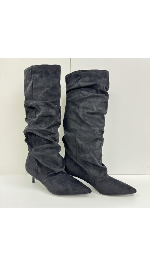 BOTA ARRUGADA NEGRO