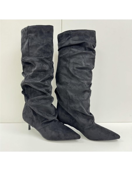 BOTA ARRUGADA NEGRO