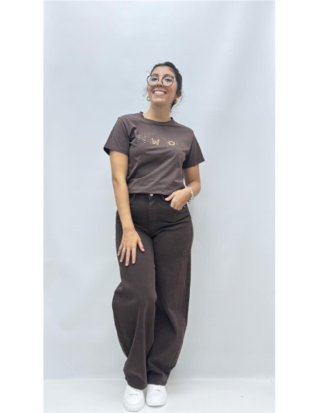 CAMISETA NEW YORK MARRON