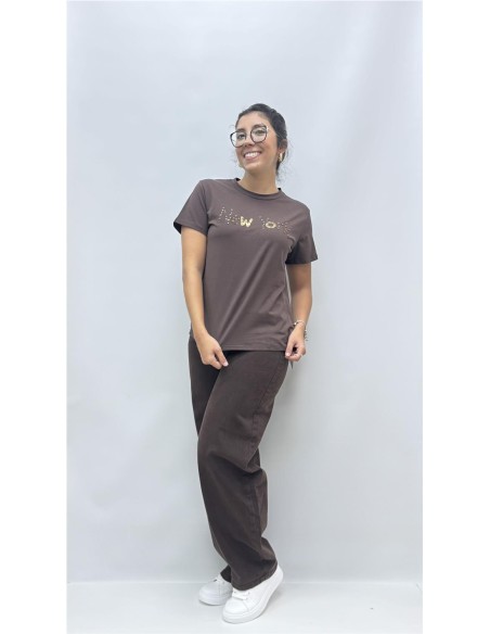 CAMISETA NEW YORK MARRON