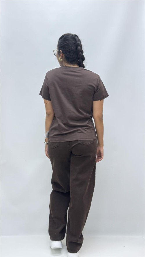 CAMISETA NEW YORK MARRON