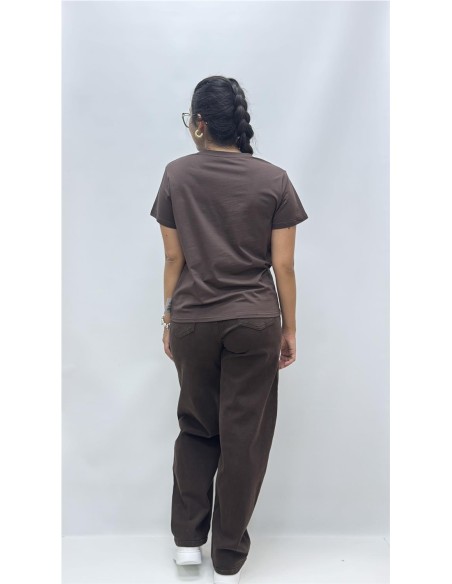 CAMISETA NEW YORK MARRON