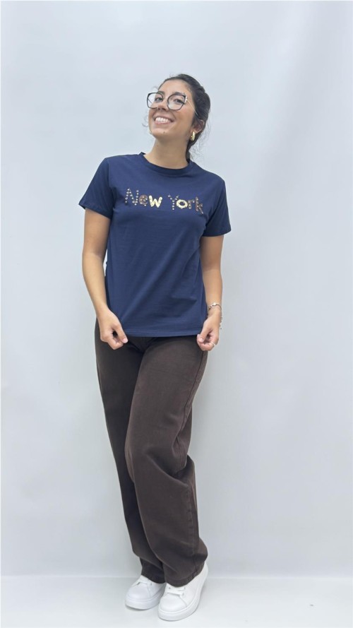 CAMISETA NEW YORK MARINO
