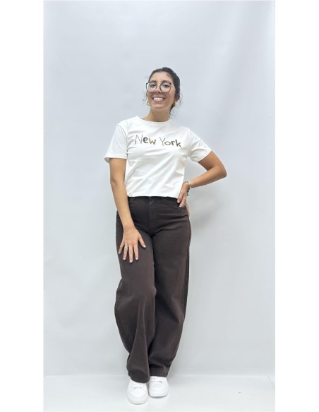CAMISETA NEW YORK BLANCO