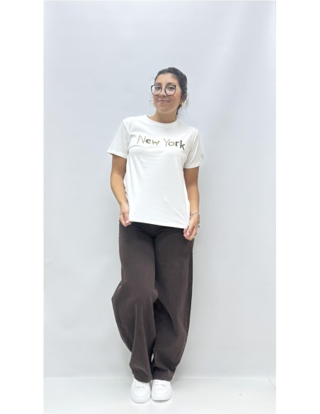 CAMISETA NEW YORK BLANCO