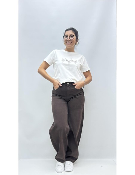 CAMISETA FLOWER BLANCO
