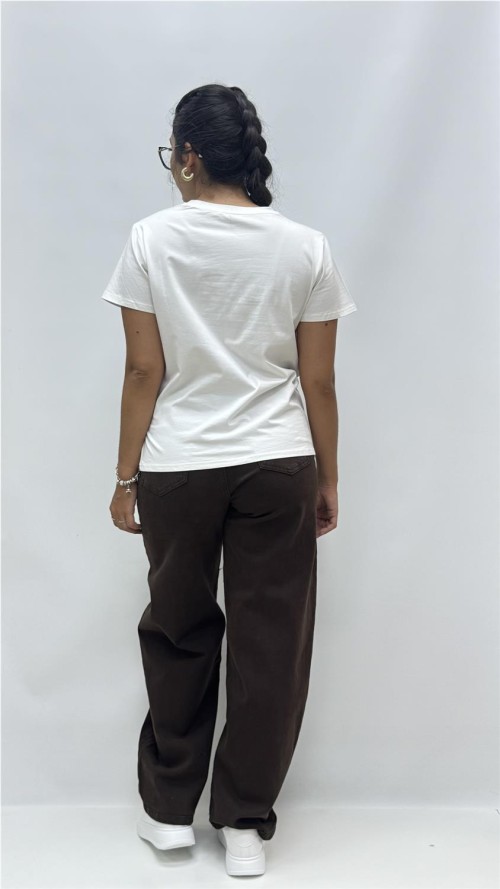 CAMISETA FLOWER BLANCO