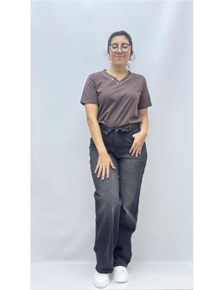CAMISETA PICO CANTABRA MARRON