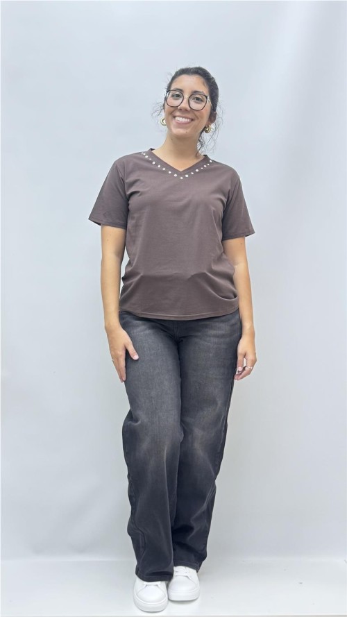 CAMISETA PICO CANTABRA MARRON