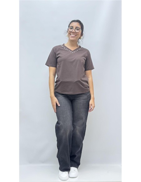 CAMISETA PICO CANTABRA MARRON