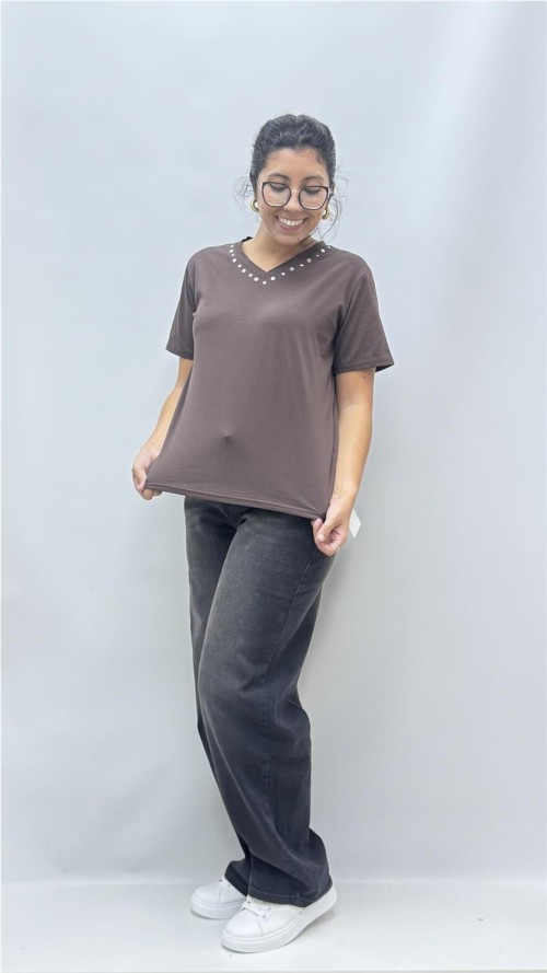 CAMISETA PICO CANTABRA MARRON