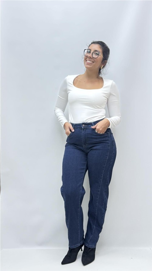 PANTALON BALLON COSTURAS VAQUERO