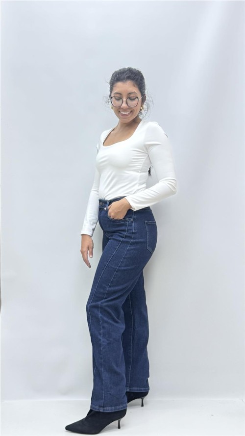 PANTALON BALLON COSTURAS VAQUERO