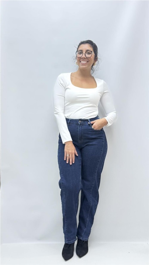 PANTALON BALLON COSTURAS VAQUERO