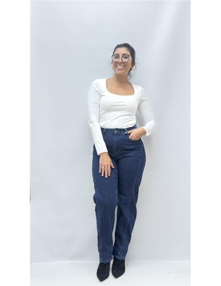 PANTALON BALLON COSTURAS VAQUERO